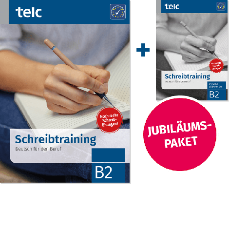 Paket aus Schreibtraining und Musterlösungen Deutsch für den Beruf B2